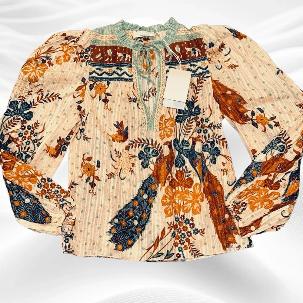 Ulla Johnson‎ Rana Blouse in Egret Size 0